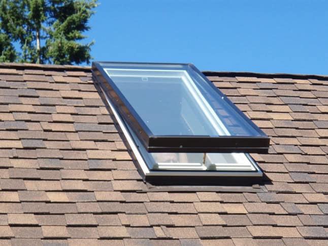 vented skylight on roof