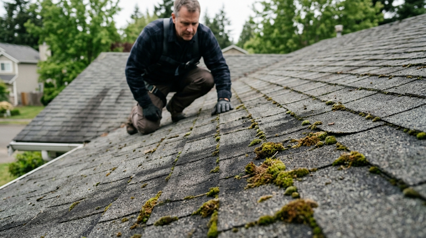 What Black Streaks and Moss on Your Roof Actually Mean